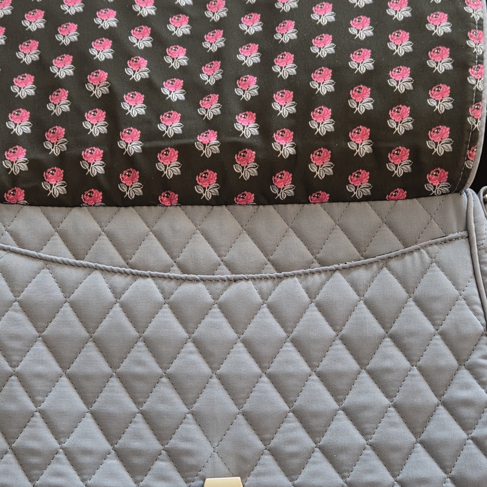 Vera Bradley Light Blue Quilted Shoulder Bag - Picture 4 of 7